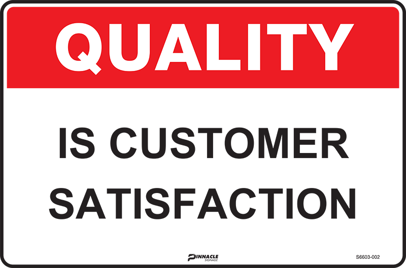 Max Global Products S6603 Quality Is Customer Satisfaction Sign