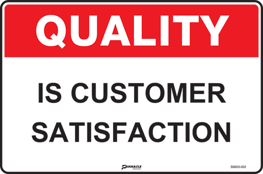 Max Global Products S6603 Quality Is Customer Satisfaction Sign