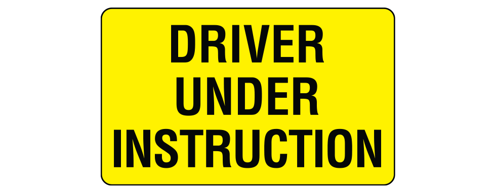 Max Global Products VS027 Driver Under Instruction Sign