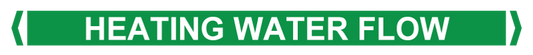 Max Global Products PM076 Pipe Markers, , Pack/10 - Heating Water Flow (Green)