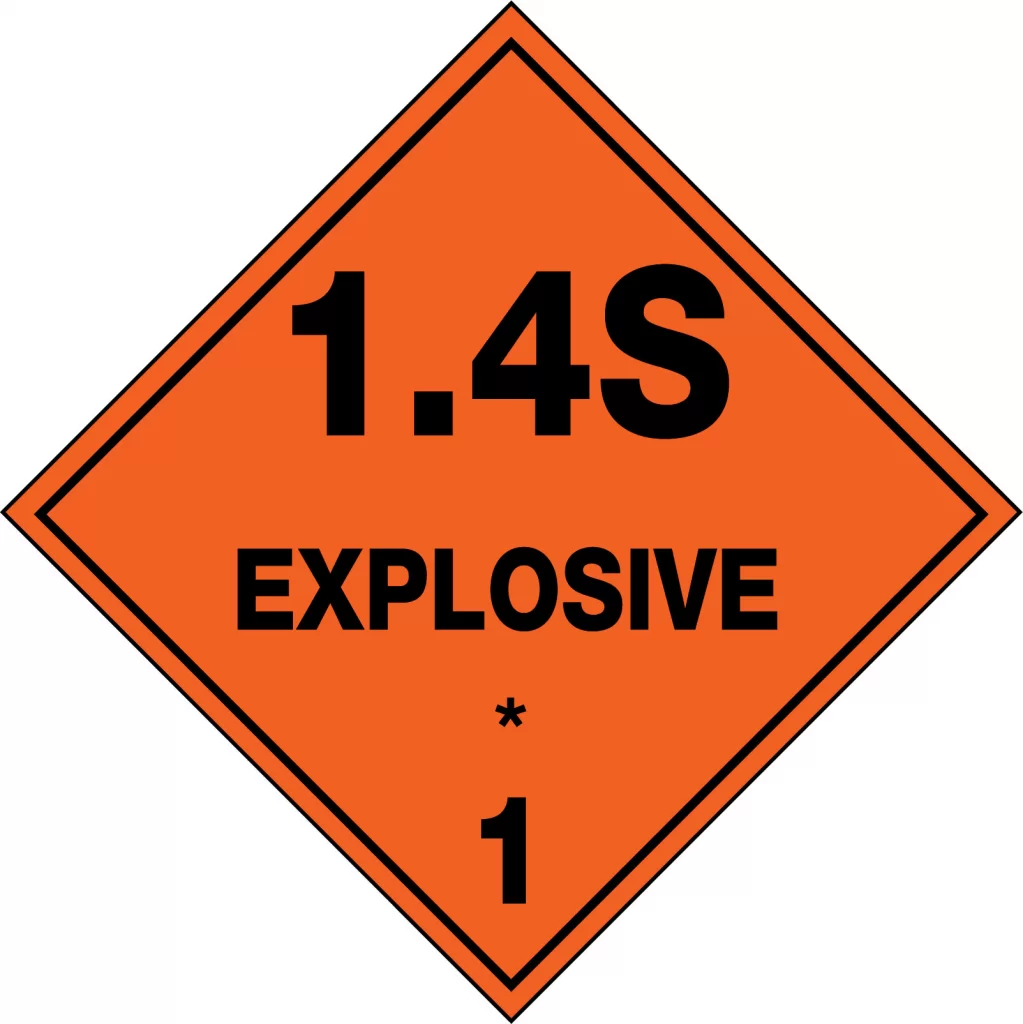 Max Global Products S7043 Explosive 1.4S Sign