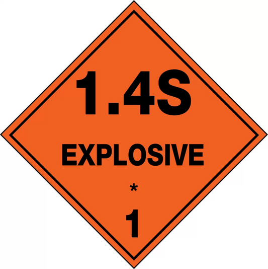 Max Global Products S7043 Explosive 1.4S Sign
