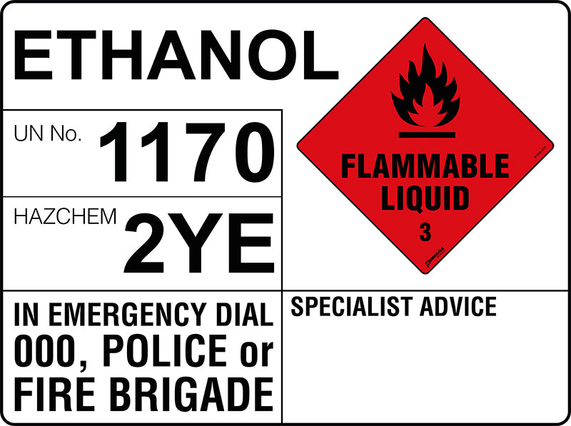 Max Global Products S7028 Hazchem Transport Sign