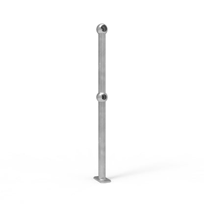 Ball Fence End Post Surface Mounted