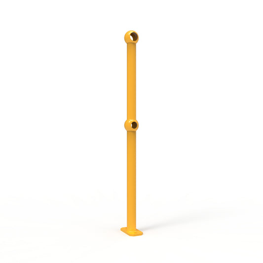 Ball Fence Through Post Surface Mounted