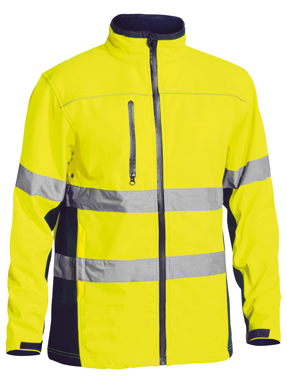 BJ6059T Taped Hi Vis Soft Shell Jacket