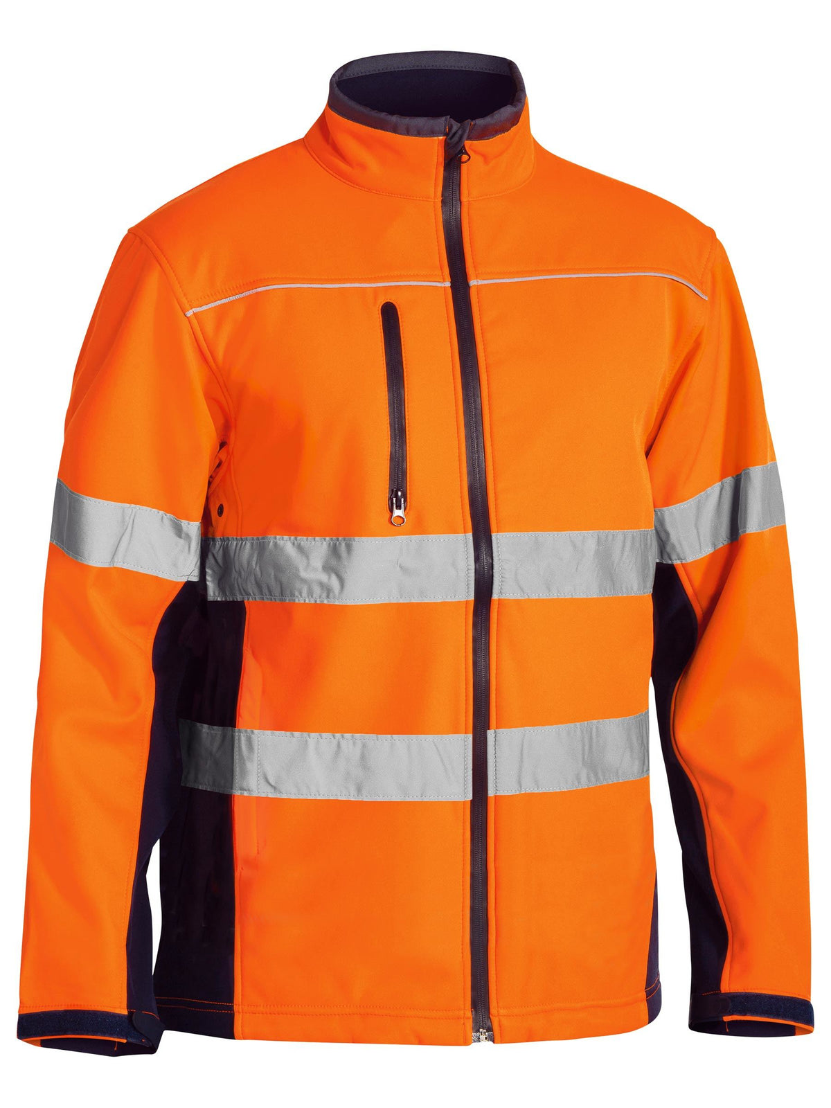 BJ6059T Taped Hi Vis Soft Shell Jacket