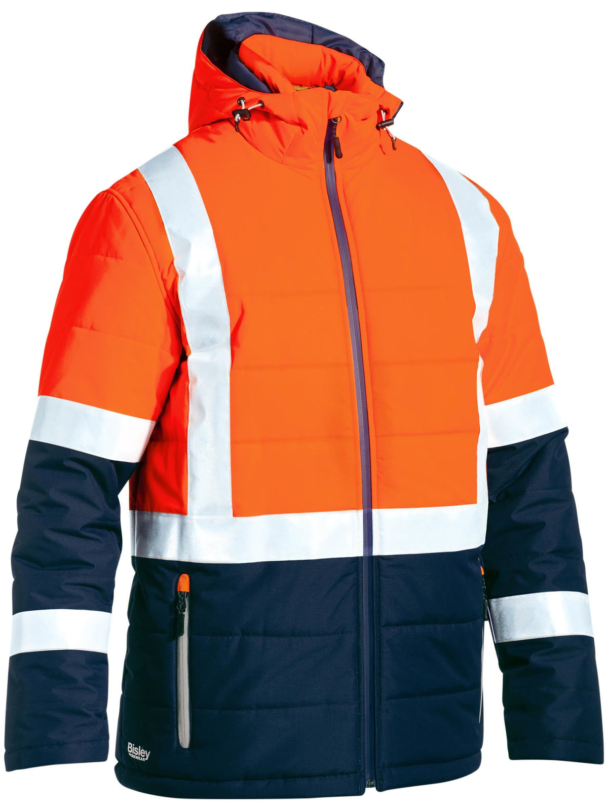 BJ6929HT Taped Hi Vis Puffer Jacket