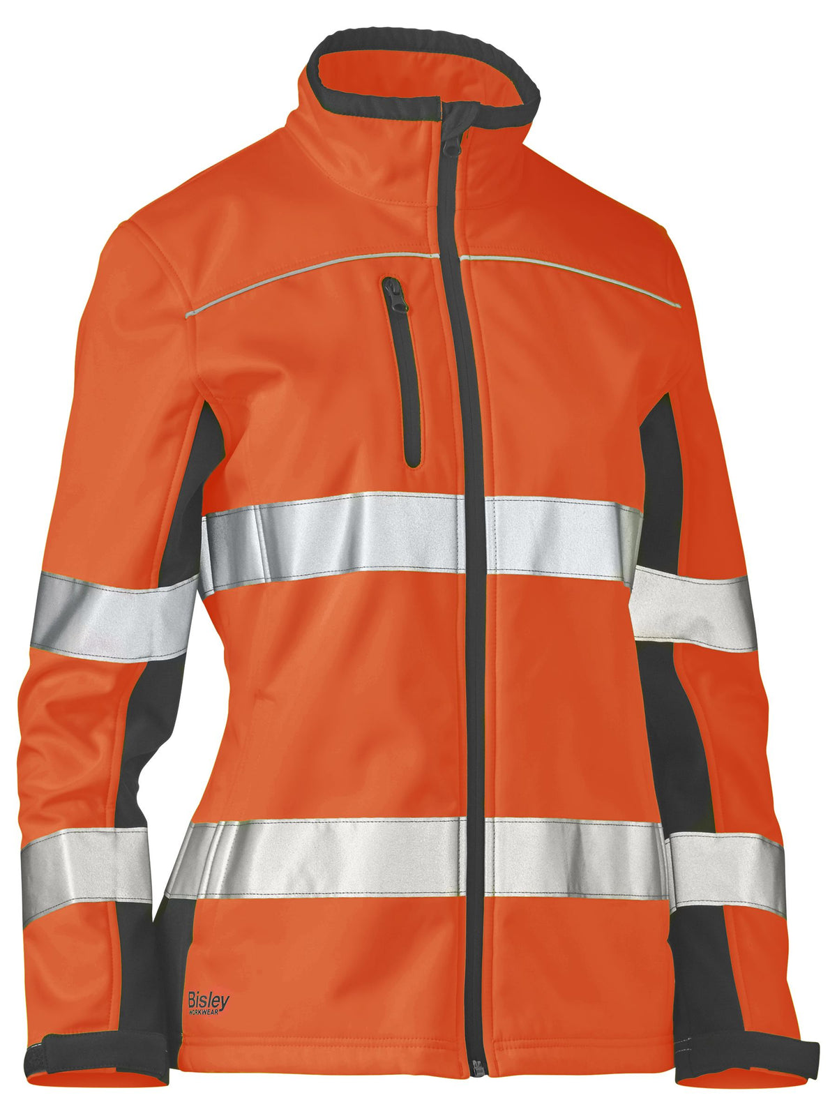 BJL6059T Women's Taped Two Tone Hi Vis Soft Shell Jacket
