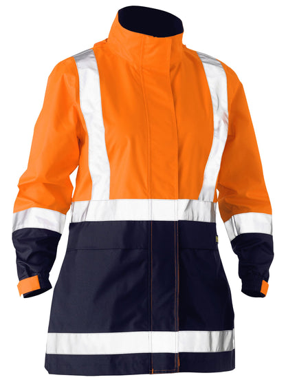 BJL6766T Women's Taped Hi Vis Recycled Rain Shell Jacket