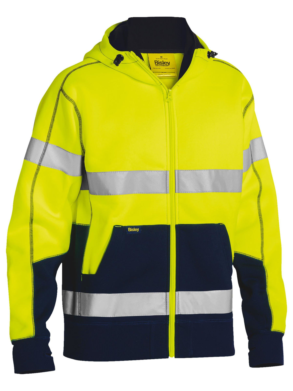 BK6819T Taped Hi Vis Fleece Hoodie