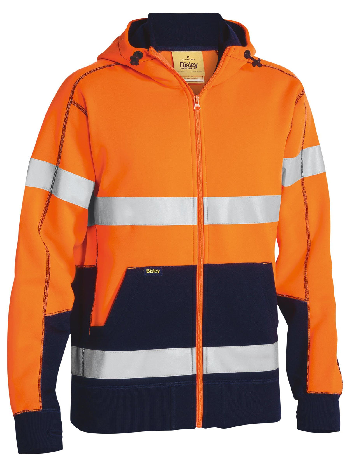 BK6819T Taped Hi Vis Fleece Hoodie