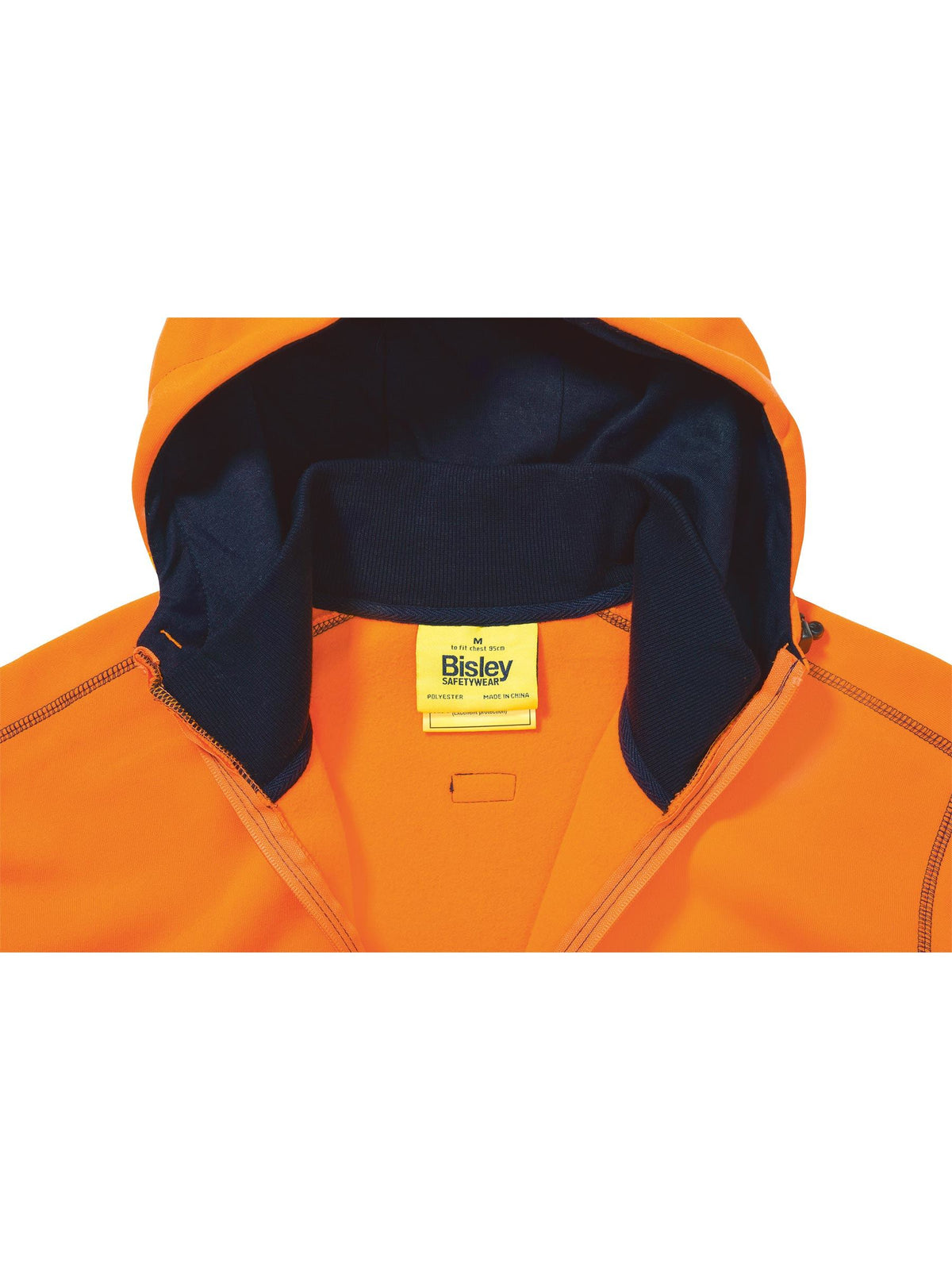 BK6819 Hi Vis Zip Front Fleece Hoodie