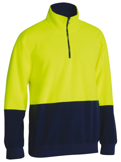 BK6889 Hi Vis Polar fleece Zip Pullover