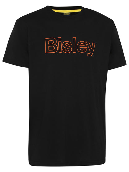 BKT084 Bisley Cotton Outline Logo Tee