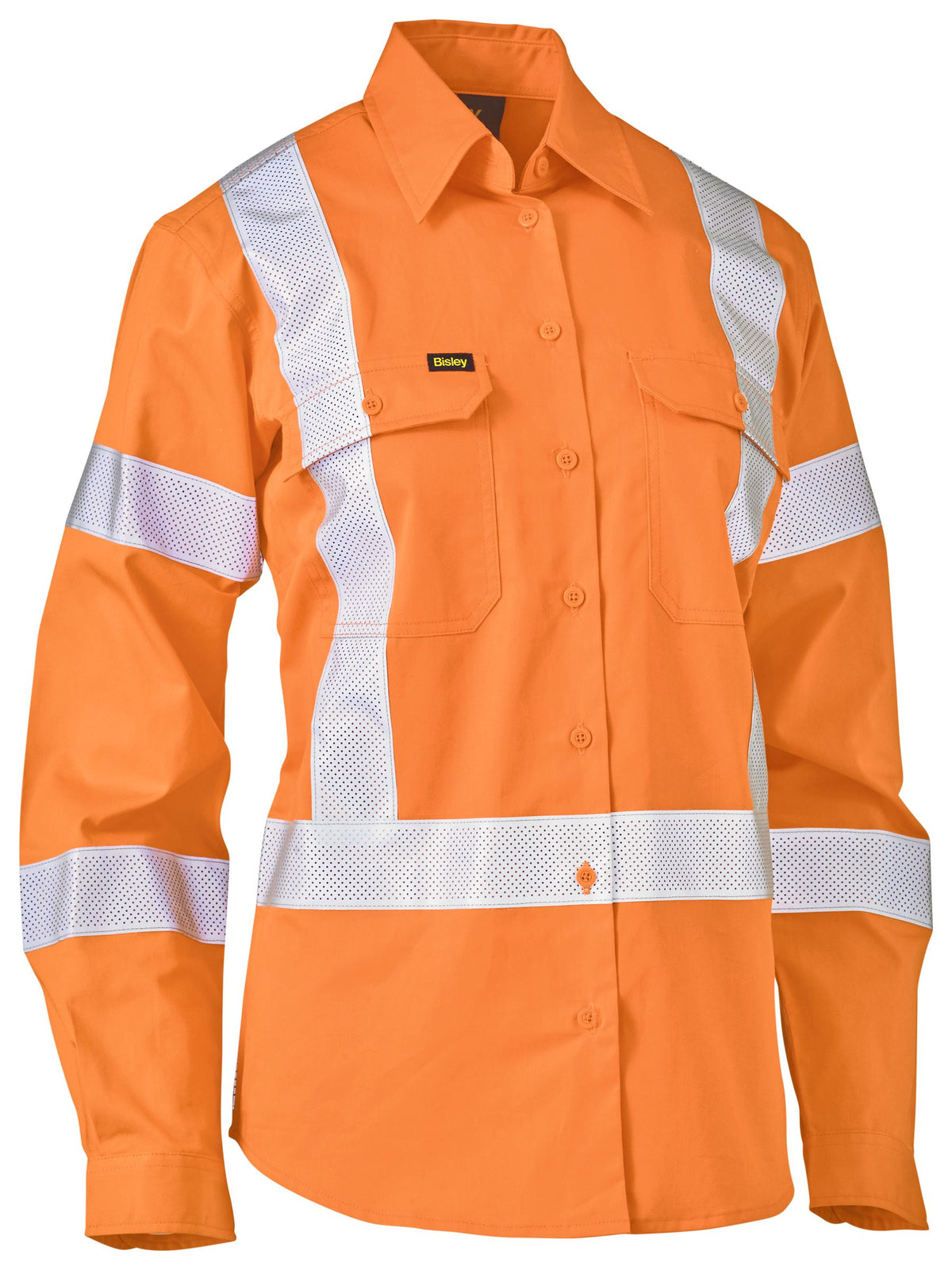 BL6166XT Women's X Taped Biomotion Hi Vis Cool Lightweight Drill Shirt