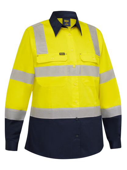 BL6396T Women's Taped Biomotion Hi Vis Cool Lightweight Vented Shirt