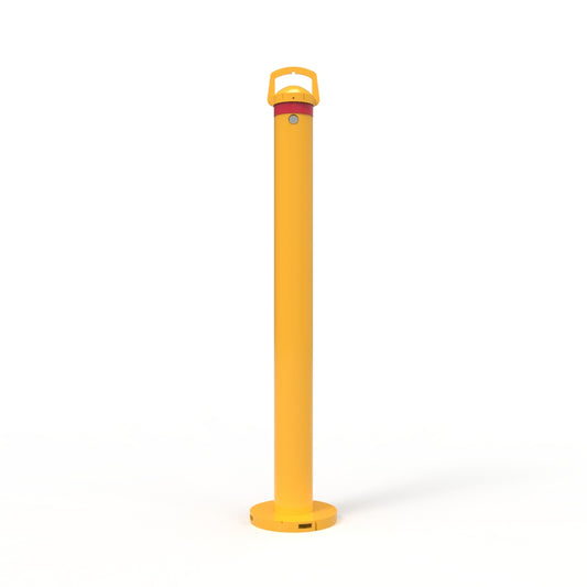 Bollard 90mm Removable Surface Mount Keyed Alike With Base Included