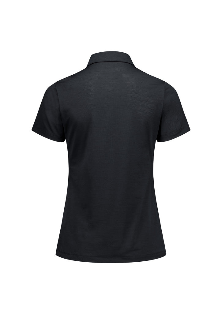 BizCollection BP2610LS Womens Phoenix Short Sleeve Polo - Black