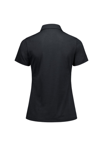 BizCollection BP2610LS Womens Phoenix Short Sleeve Polo - Black