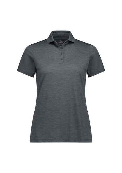 BizCollection BP2610LS Womens Phoenix Short Sleeve Polo - Charcoal Marle