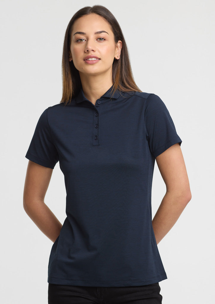 BizCollection BP2610LS Womens Phoenix Short Sleeve Polo - Navy
