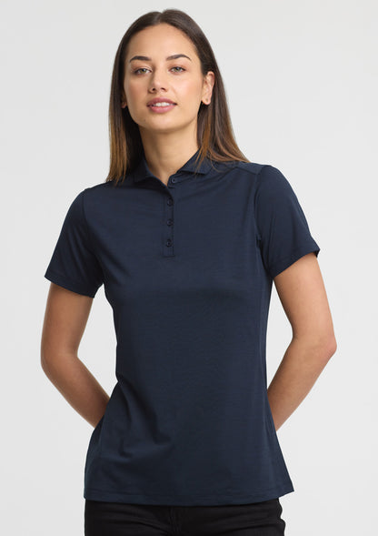 BizCollection BP2610LS Womens Phoenix Short Sleeve Polo - Navy