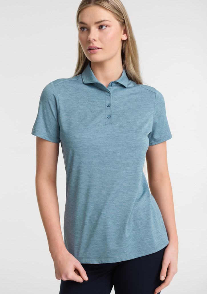 BizCollection BP2610LS Womens Phoenix Short Sleeve Polo - Ocean Marle