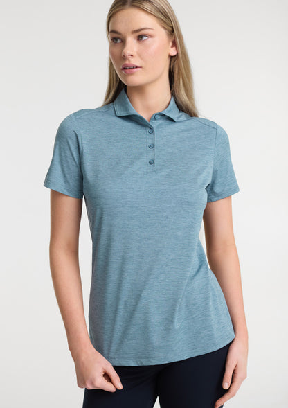 BizCollection BP2610LS Womens Phoenix Short Sleeve Polo - Ocean Marle