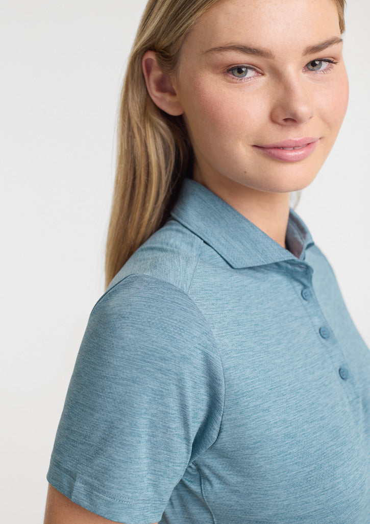 BizCollection BP2610LS Womens Phoenix Short Sleeve Polo - Ocean Marle
