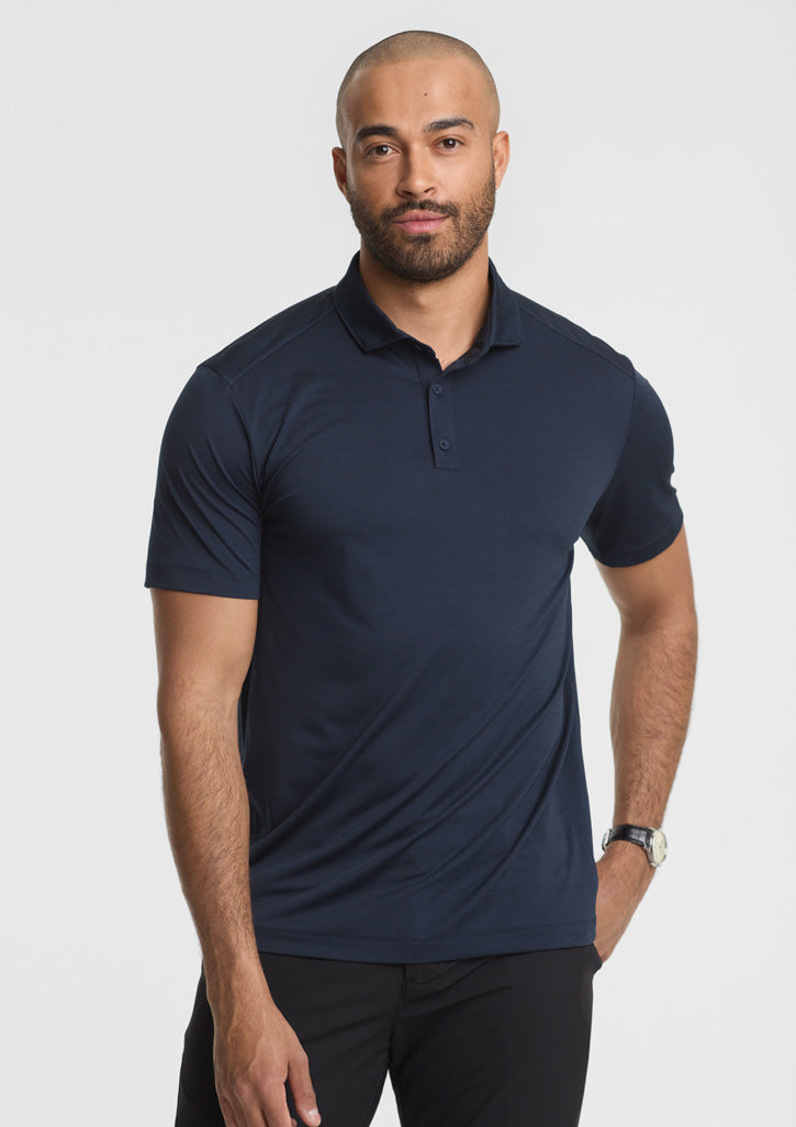 BizCollection BP2610MS Mens Phoenix Short Sleeve Polo - Navy