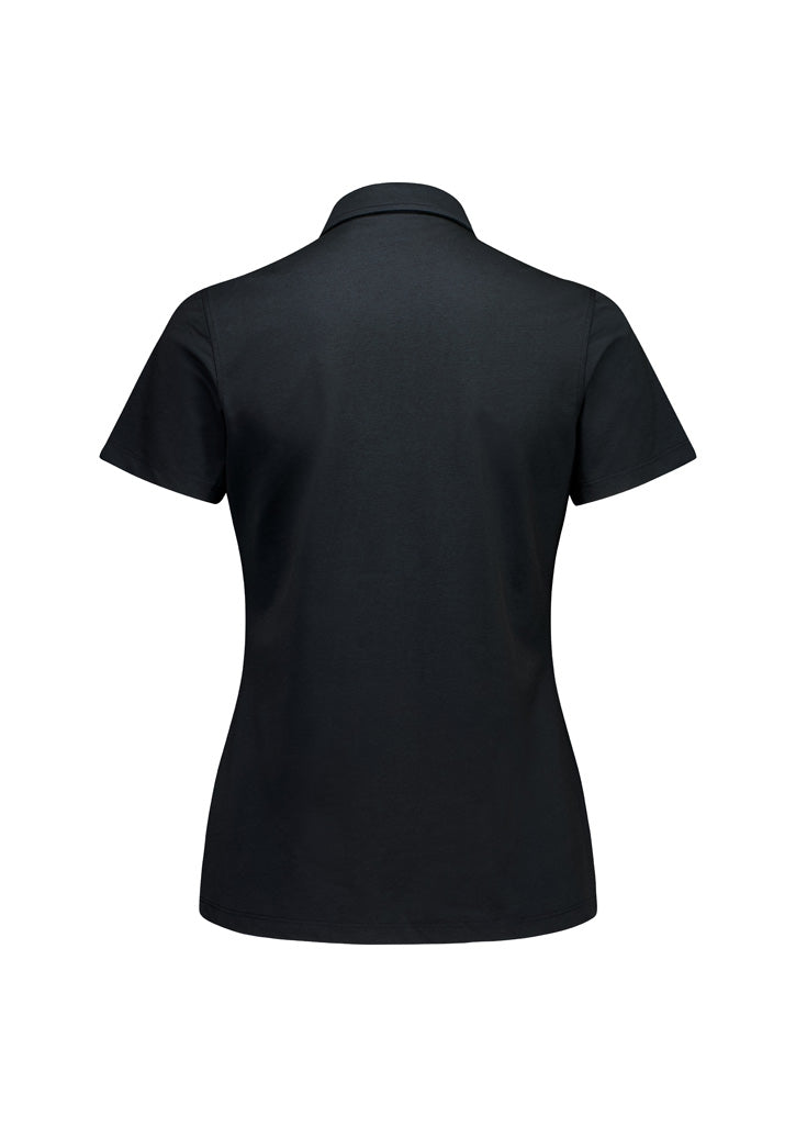 BizCollection BP2616LS Womens Venture Short Sleeve Polo - Black