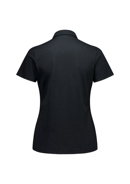BizCollection BP2616LS Womens Venture Short Sleeve Polo - Black