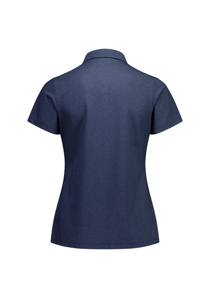 BizCollection BP2616LS Womens Venture Short Sleeve Polo - Denim Blue