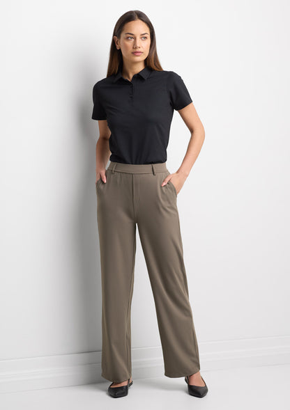 BizCollection BP2616LS Womens Venture Short Sleeve Polo - Black