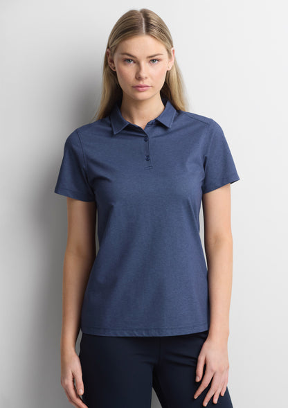 BizCollection BP2616LS Womens Venture Short Sleeve Polo - Denim Blue