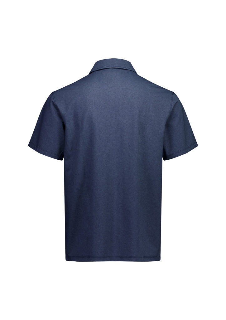 BizCollection BP2616MS Mens Venture Short Sleeve Polo - Denim Blue