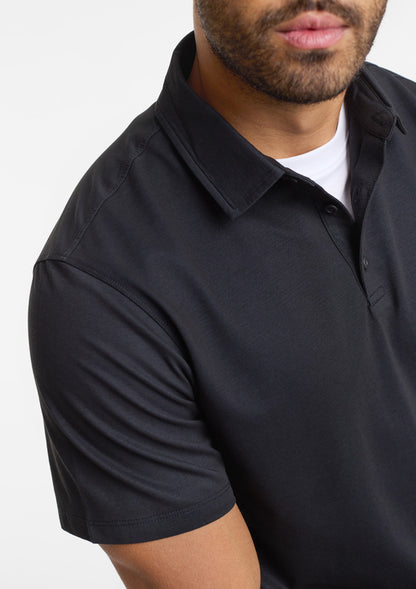 BizCollection BP2616MS Mens Venture Short Sleeve Polo - Black