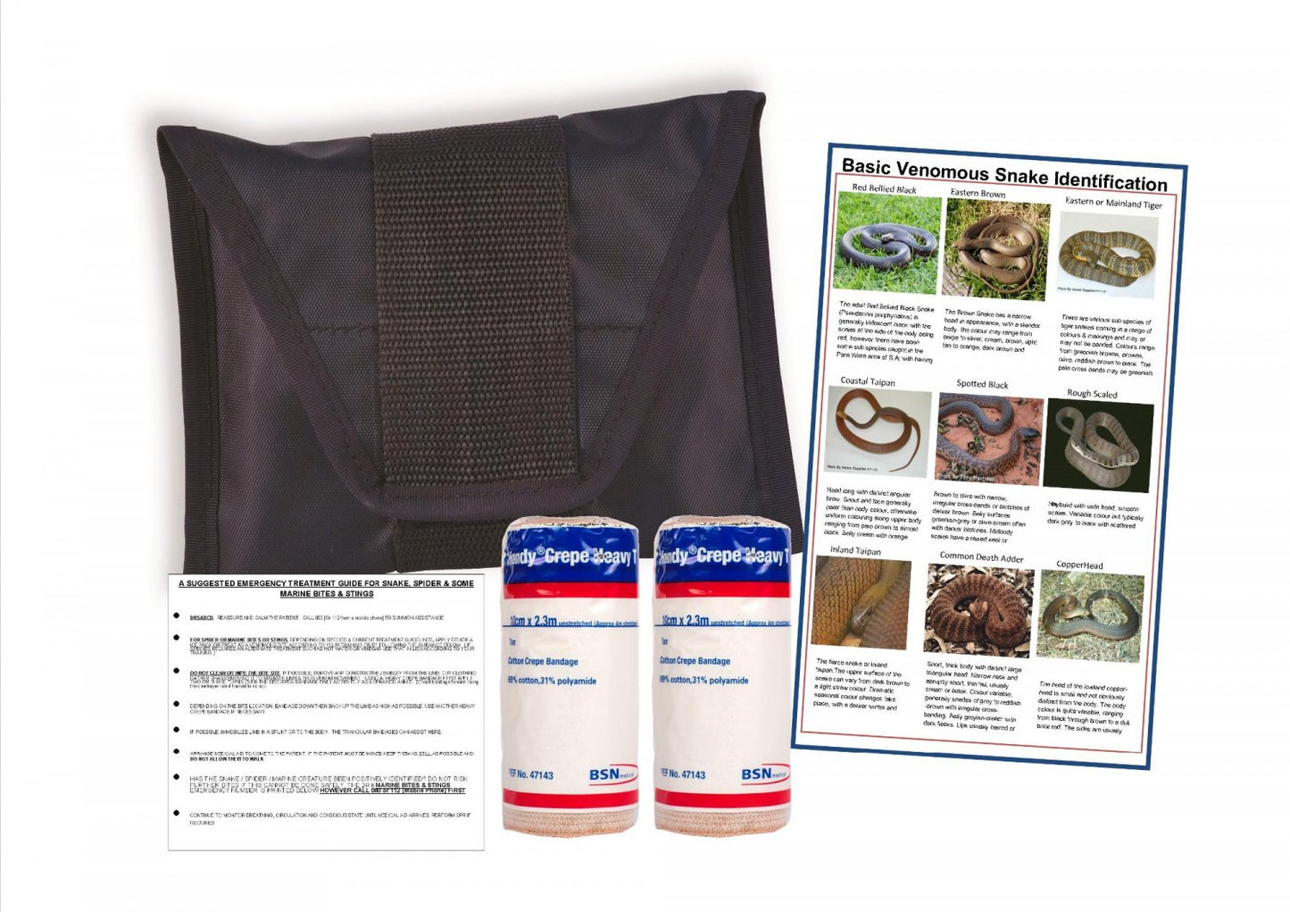 Max Global Products BP4-SBB First Aid Kit - Complete Snake Bite - Basic