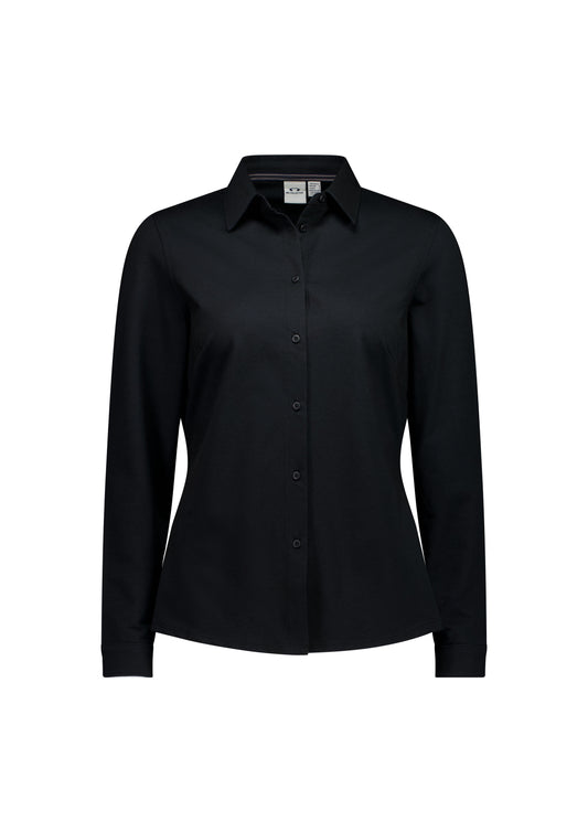 BizCollection BS2619LL Womens Venture Long Sleeve Shirt - Black