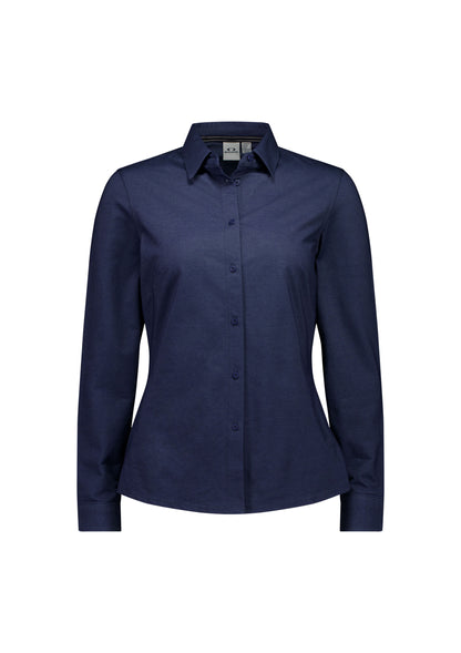 BizCollection BS2619LL Womens Venture Long Sleeve Shirt - Denim Blue