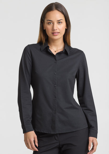 BizCollection BS2619LL Womens Venture Long Sleeve Shirt - Black