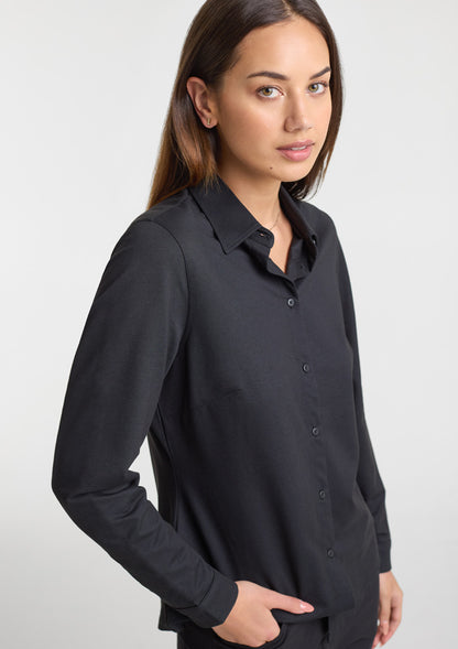 BizCollection BS2619LL Womens Venture Long Sleeve Shirt - Black