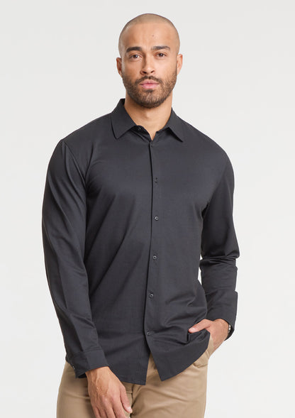 BizCollection BS2619ML Mens Venture Long Sleeve Shirt - Black