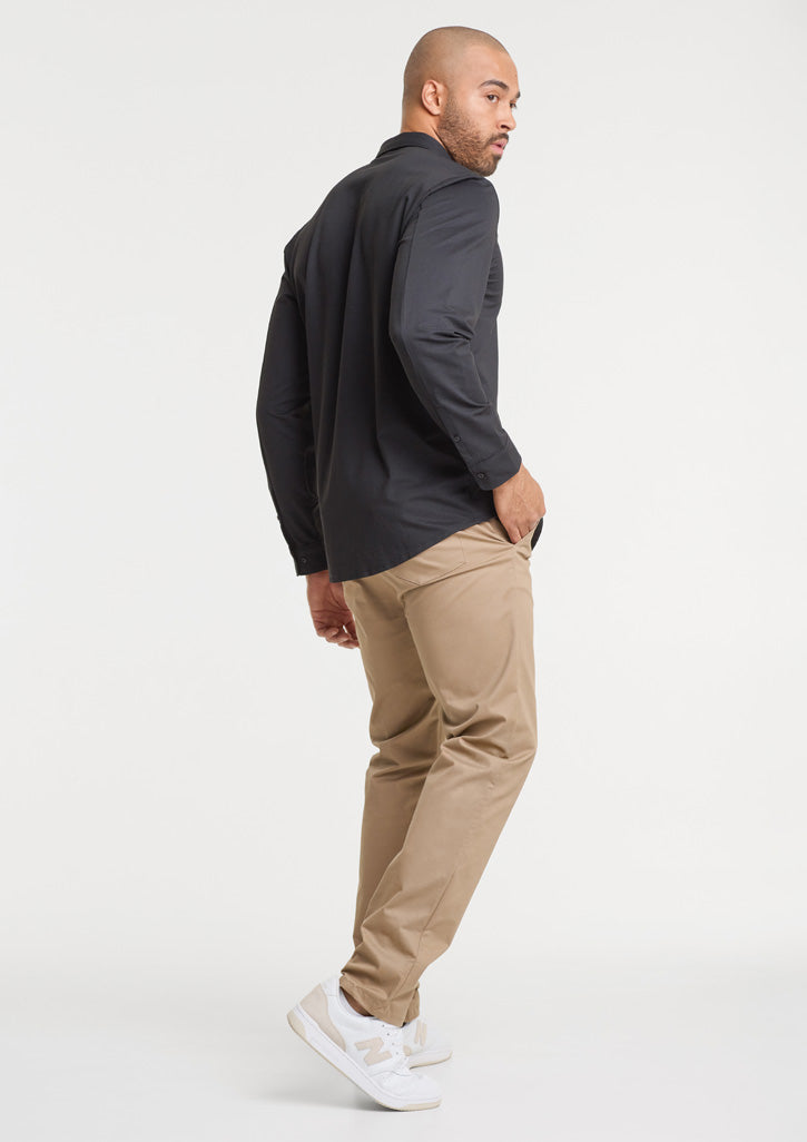 BizCollection BS2619ML Mens Venture Long Sleeve Shirt - Black