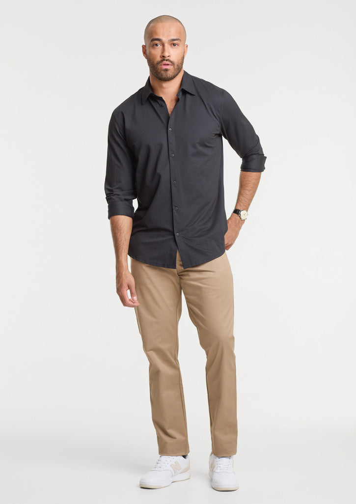 BizCollection BS2619ML Mens Venture Long Sleeve Shirt - Black