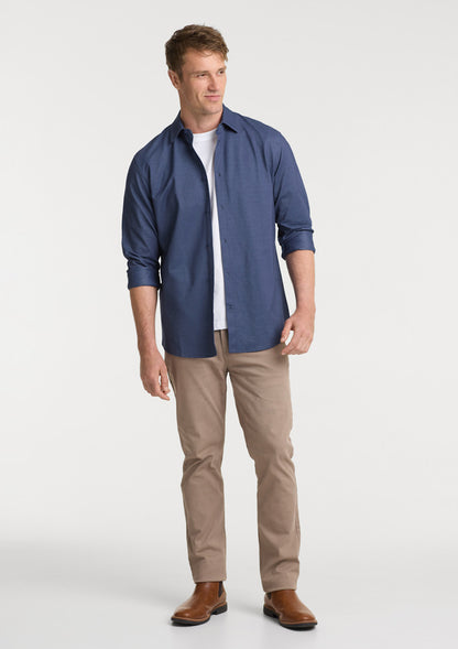 BizCollection BS2619ML Mens Venture Long Sleeve Shirt - Denim Blue