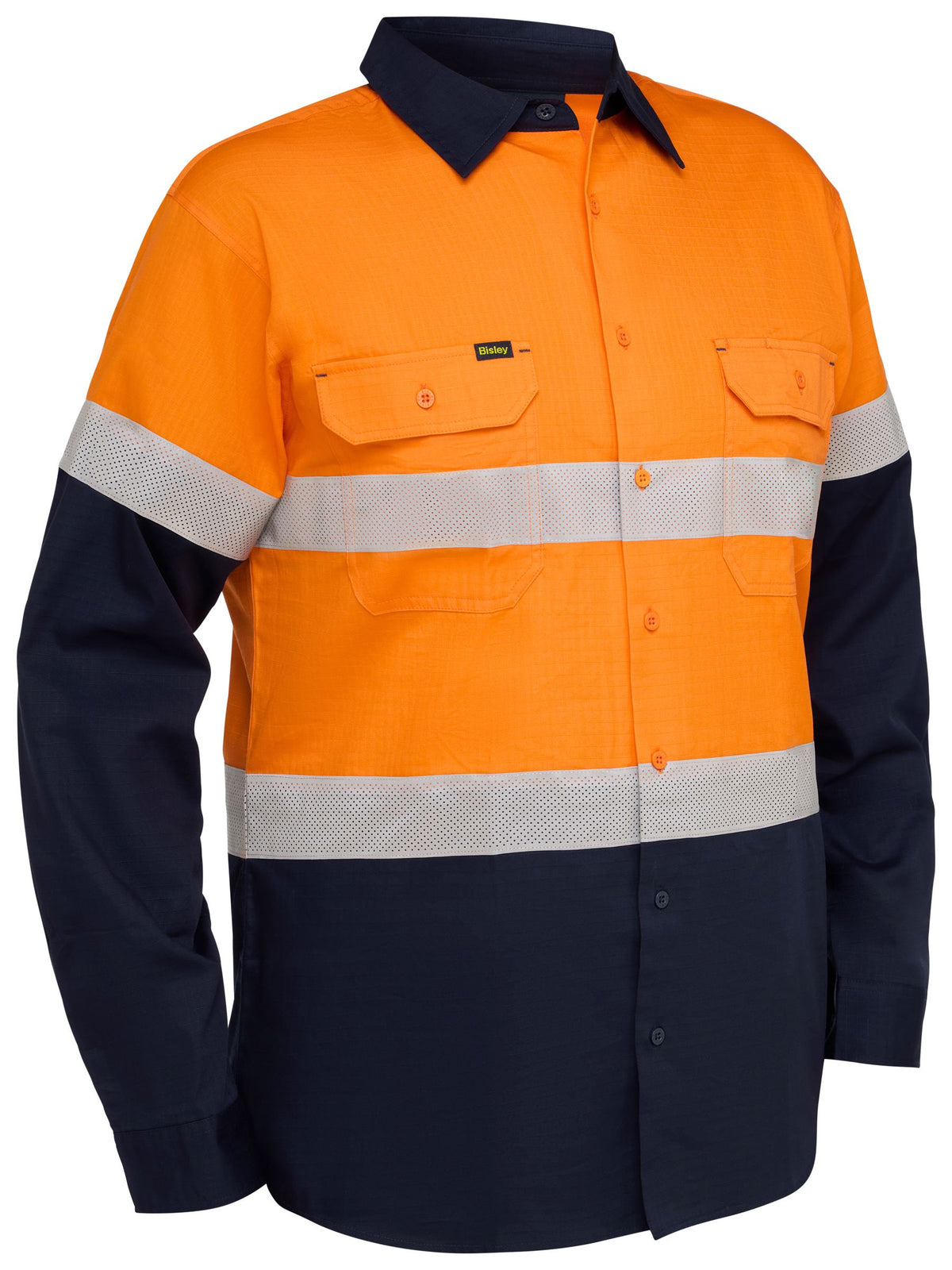 BS6495T Taped Hi Vis Ripstop Vented Shirt