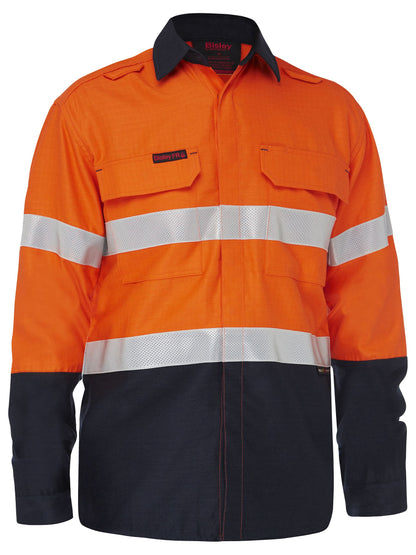 BS8338T Apex 160 Taped Hi Vis FR Ripstop Vented Shirt