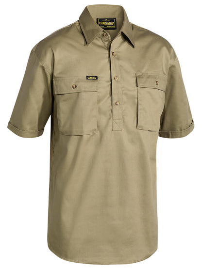 BSC1433 Closed Front Cotton Drill Shirt